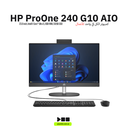 HP ProOne 240 G10 – شاشة 23.8 بوصة FHD، معالج Core...