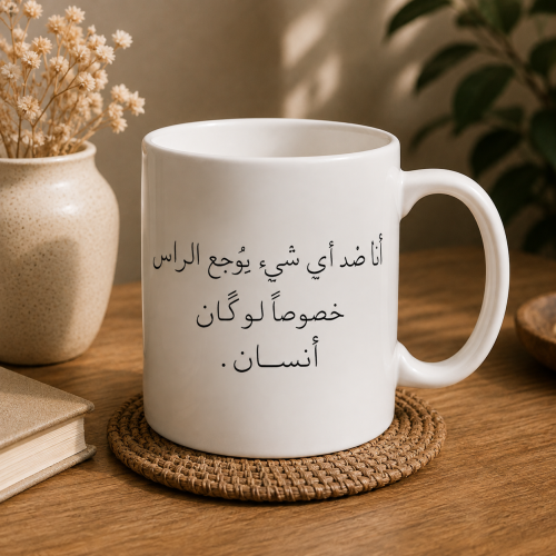 كوب | انا ضد اي شي يوجع الراس خصوصاً لو كان انسان