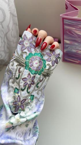 مخور جاهز ‏jasmin مخيط مُزين بالفصوص والخيوط بالجا...