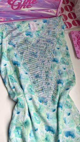 مخور muhra قماش حرير مُزين بالفصوص الامعه