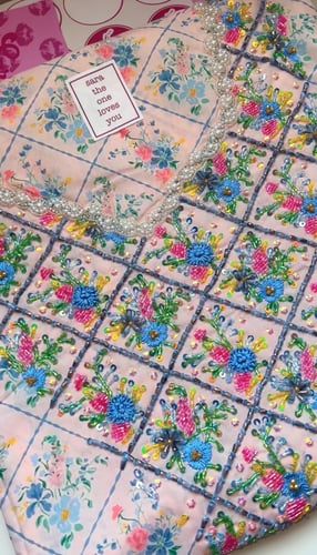 مخور Ghadi قماش من قطن لندن المُزين بالشك اليدوي