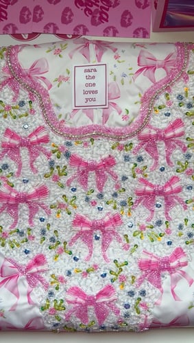 مخور Malak قماش من الحرير مُزينه بالشك اليدوي