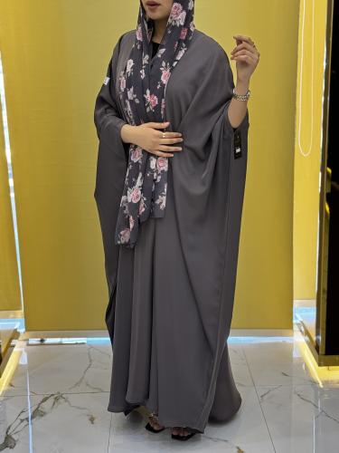 عباية قماش لمسة حرير قصة بشت