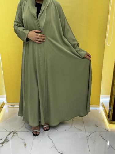 عباية قماش لمسة حرير قصة كلوش