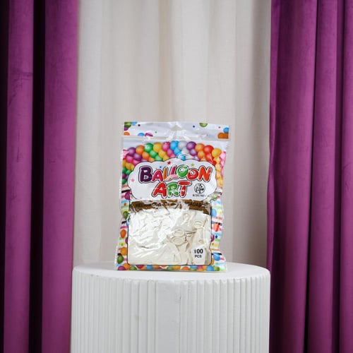 كيس بالون أبيض (100 حبه)
