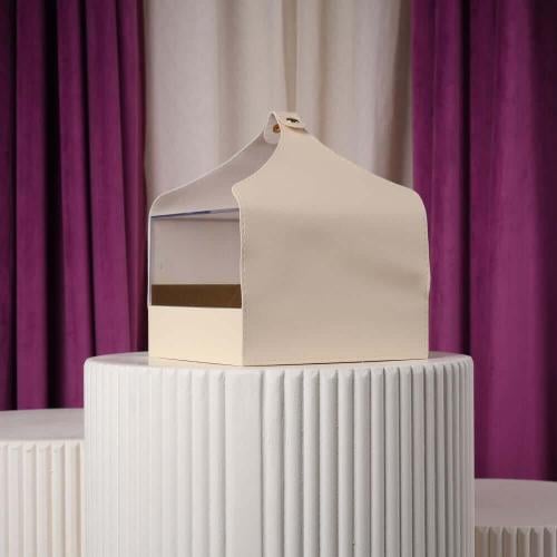 علب اكريليك جلد بيج