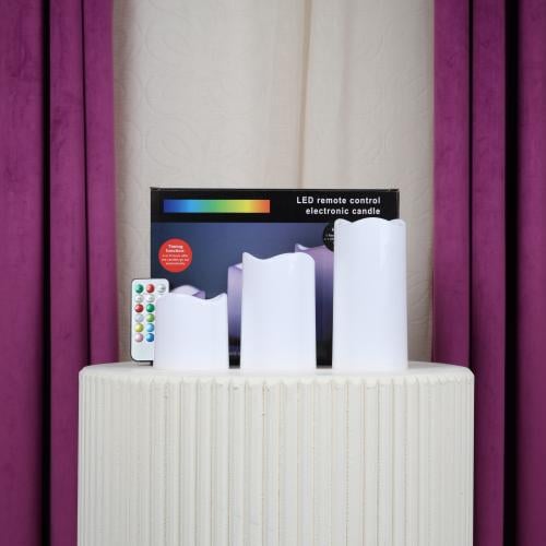 شمع مضيء بتحكم عن بعد