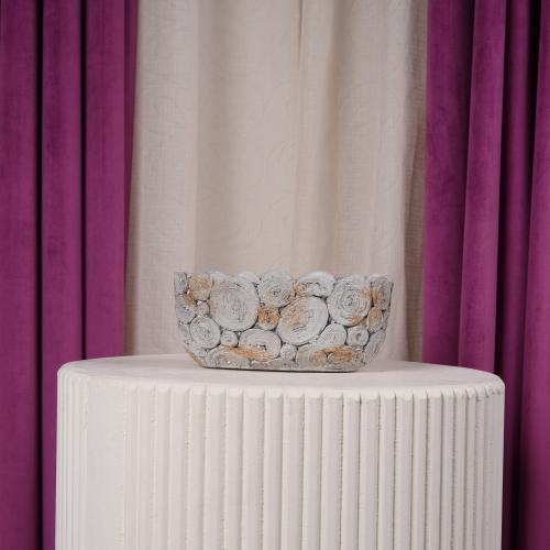 فازة ورد سيراميك وسط