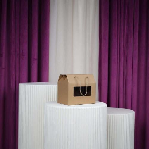 علب كرتونية صغيرة شيال مع شفاف درزن