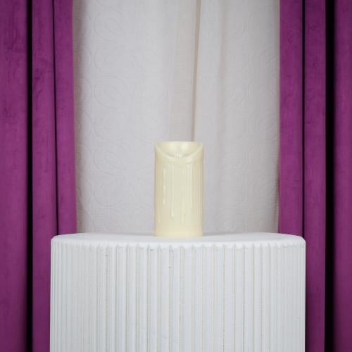 شمع كهربائي بلاستيك آمن طويل
