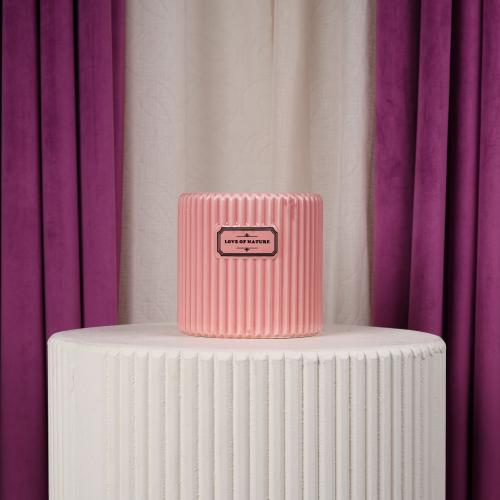 فازة ورد سيراميك وردي