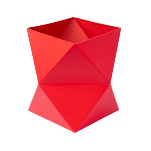 علب مركن ورد احمر