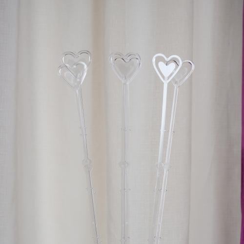 حامل كروت بلاستيك شكل قلب كبير (ربطة)