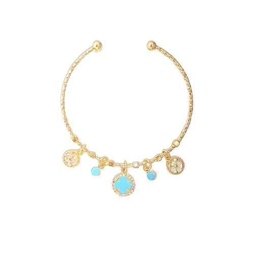 Blue bracelet gold