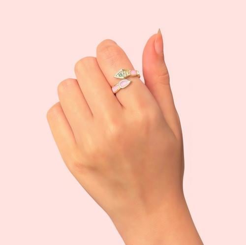 خاتم Snake وردي