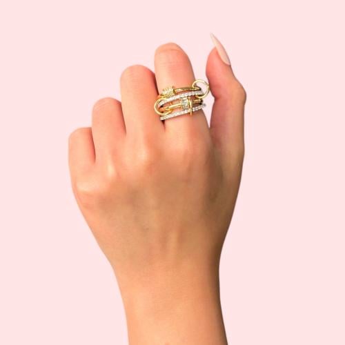 خاتم مشبك فصوص ( A )