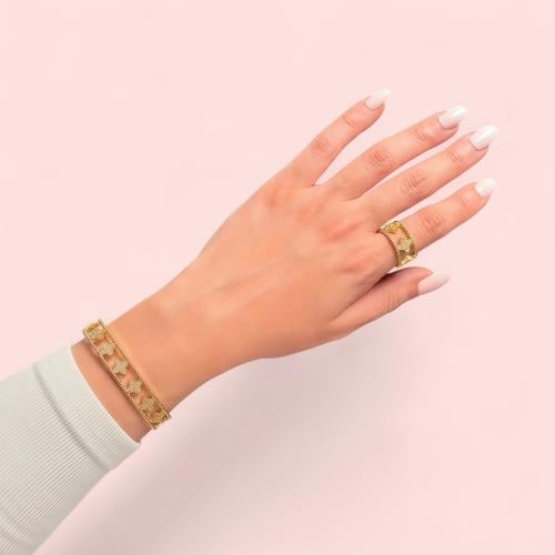 طقم اسواره وخاتم ذهبي