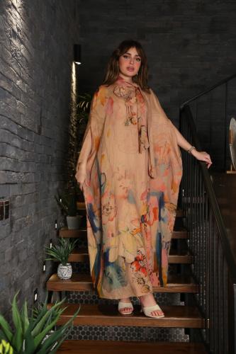 جلابية ببرنت مشجر