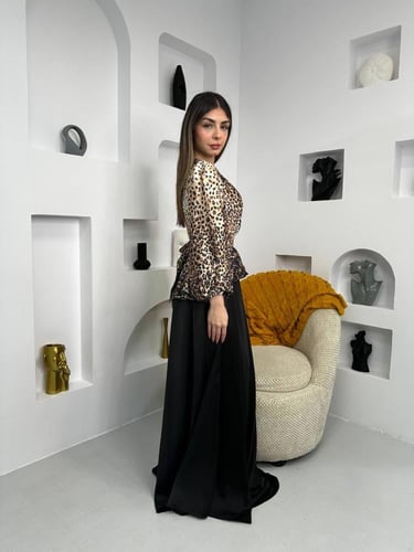 فستان طويل نمري