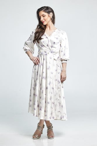 فستان مورد ناعم قبة سبعه