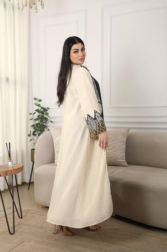 جلابية قطعتين وعباية كم واسع