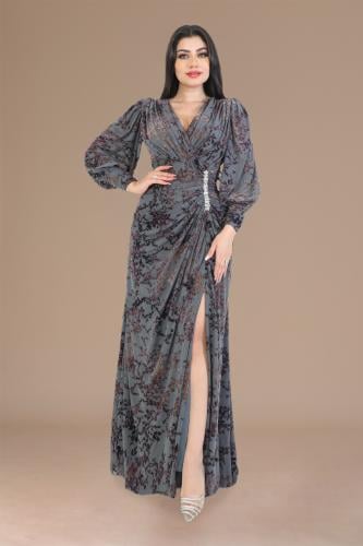 فستان “شيفون درابيه واثق” – أنوثة راقية بتفاصيل نا...