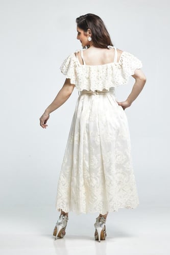 فستان كت منقوش ناعم