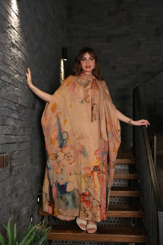 جلابية ببرنت مشجر