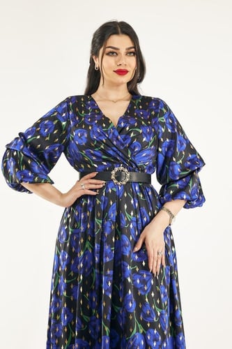 فستان مورد طويل قصة سبعة