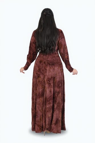 فستان “نقشة انسيابية” – أناقة طبيعية بتفاصيل هادئة...