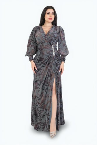 فستان “شيفون درابيه واثق” – أنوثة راقية بتفاصيل نا...