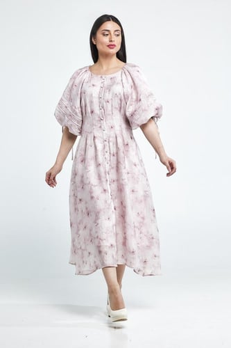 فستان نظام فكتوري اكمام نفخ