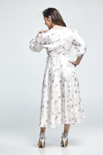 فستان مورد ناعم قبة سبعه