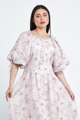 فستان نظام فكتوري اكمام نفخ