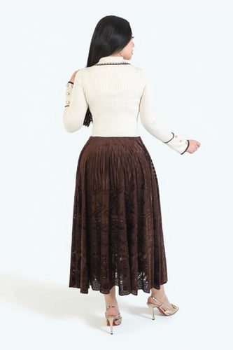 فستان ريب كلاسيك راقي – أناقة هادئة بتفاصيل ناعمة...