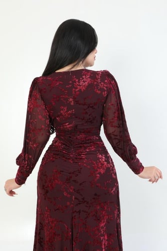 فستان “شيفون درابيه واثق” – أنوثة راقية بتفاصيل نا...