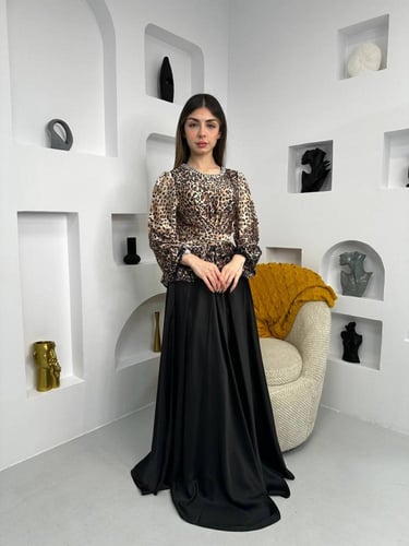 فستان طويل نمري