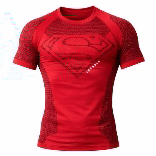 تيشيرت تمرين ضاغط بتصميم خارق-إصدار سوبر مان