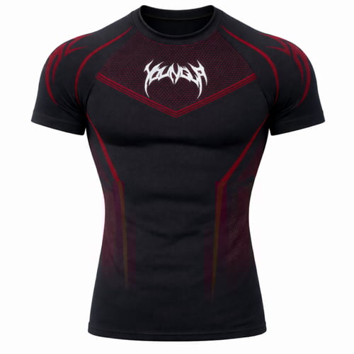 تيشيرت تمرين ضاغط بتصميم خارق - Warrior