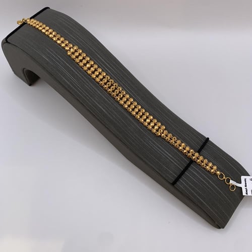 سوارة بحريني ذهب عيار 21 وزن 7.28 جرام بتصميم كرات...