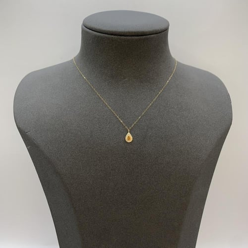 عقد ذهب إيطالي عيار 18 وزن 0.45 جرام بتعليقة قطرة...