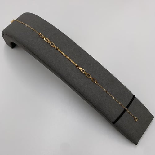 طقم ذهب بحريني عيار 21 وزن 3.14 جرام بتصميم راقٍ