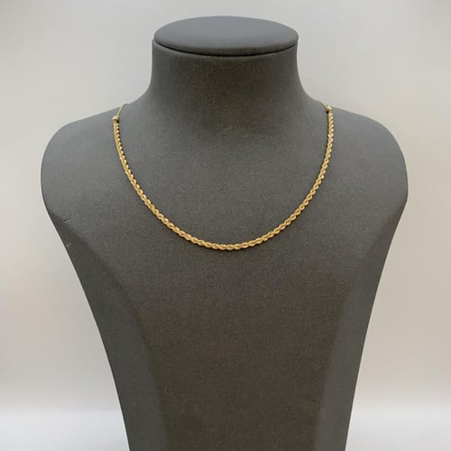 عقد ذهب إيطالي عيار 18 وزن 1.61 جرام بتصميم سلسلة...