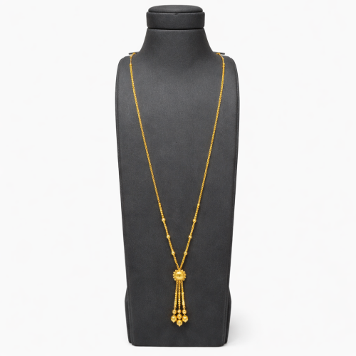 سبحة بحريني ذهب عيار 21 وزن 9.73 جرام بتعليقة شمسي...