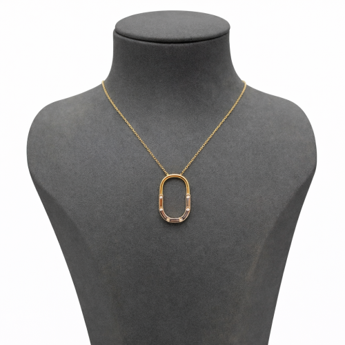 عقد ذهب إيطالي عيار 18 بوزن 1.56 جرام بتصميم أنيق...