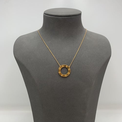 عقد ذهب إيطالي عيار 18 بوزن 3.15 جرام بتصميم دائري...