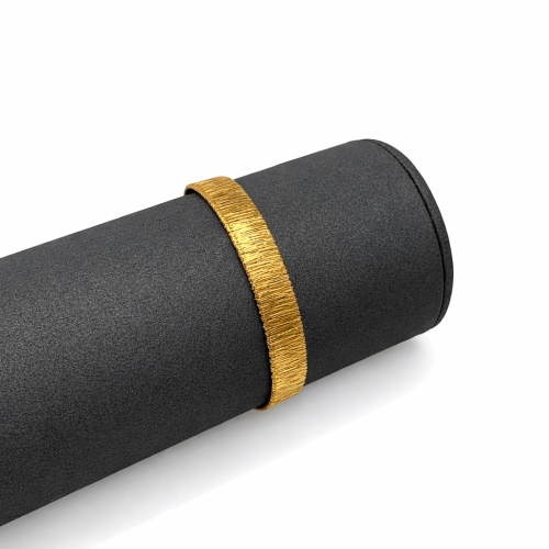 سوارة بحريني ذهب عيار 21 وزن 9.65 جرام بتصميم عريض...