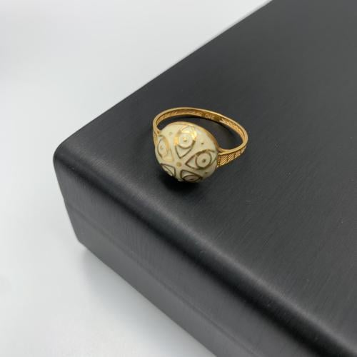 خاتم ذهب مميز هندي عيار 21 الوزن 1.95