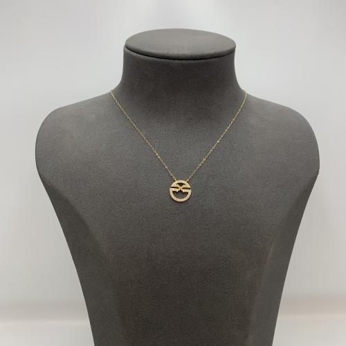 عقد ذهب إيطالي عيار 18 بوزن 0.63 جرام بتصميم دائري...