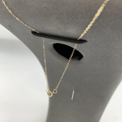 عقد إيطالي ذهب عيار 18 – تصميم أوراق مرصعة 1.22 جر...